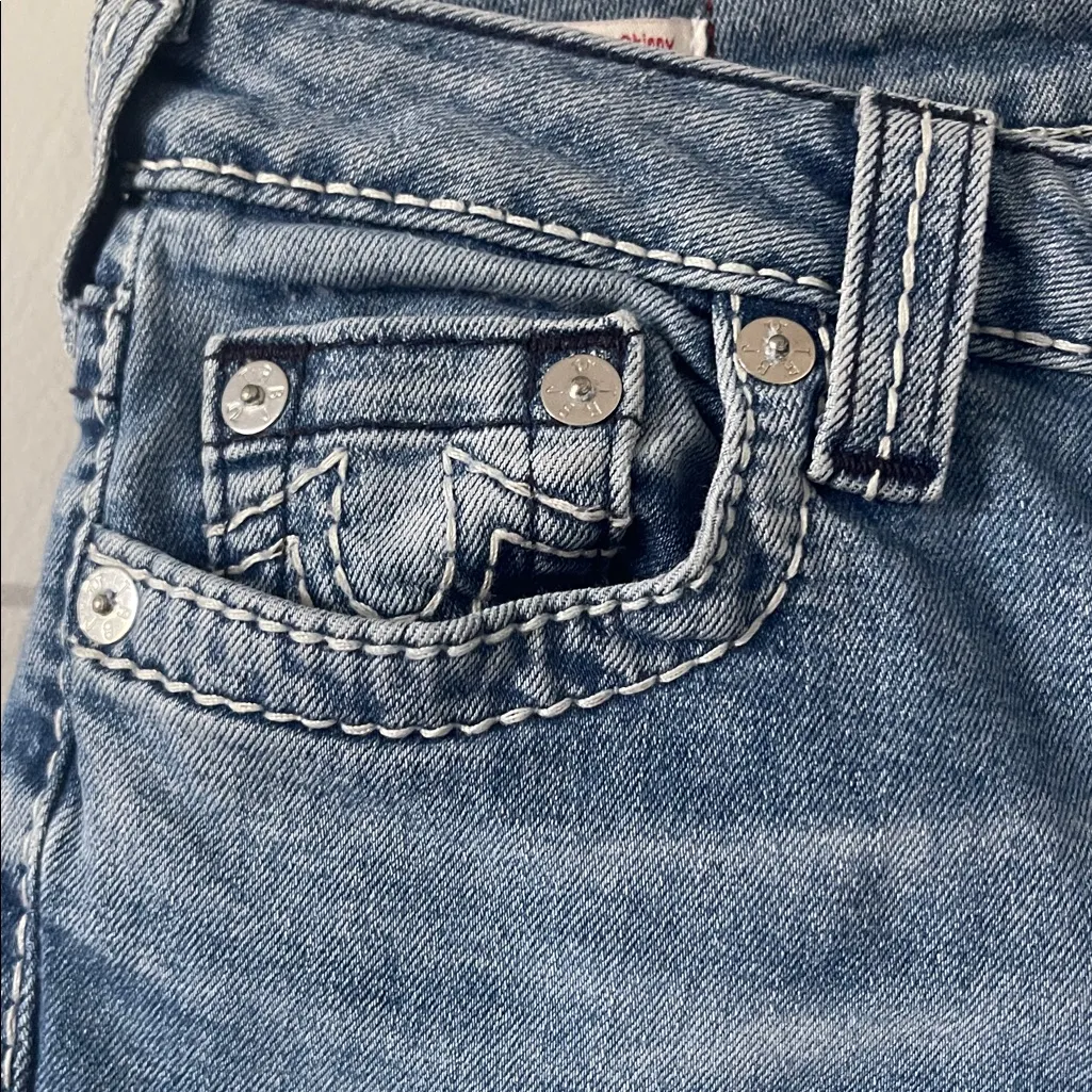 True Religion Women’s Halle Mid Rise Super Skinny Jeans Size 25 - Image 2