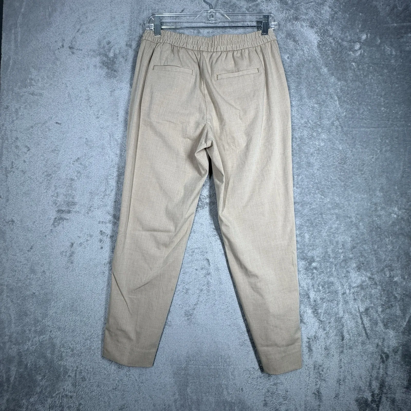 Banana Republic Pants Women 4 Tan Houndstooh Pull On Hayden Pant Workwear Preppy - Image 3