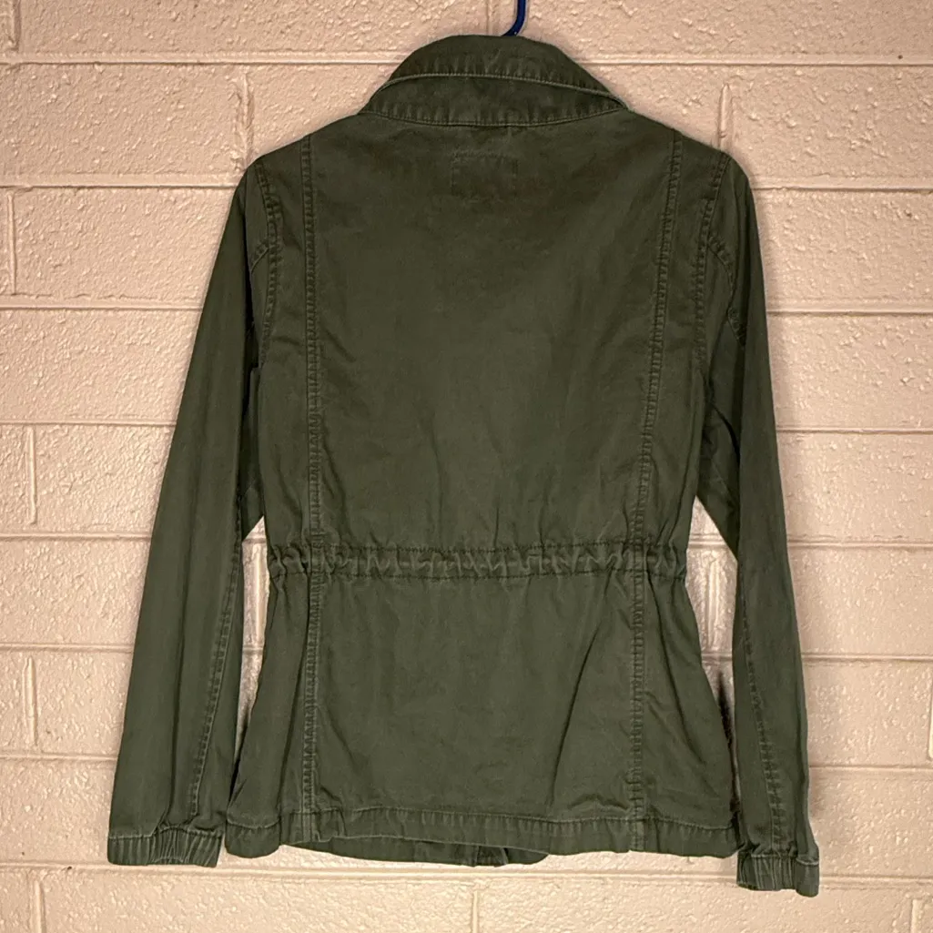 Old Navy Green Utility Jacket with Drawstring Waist - Image 3