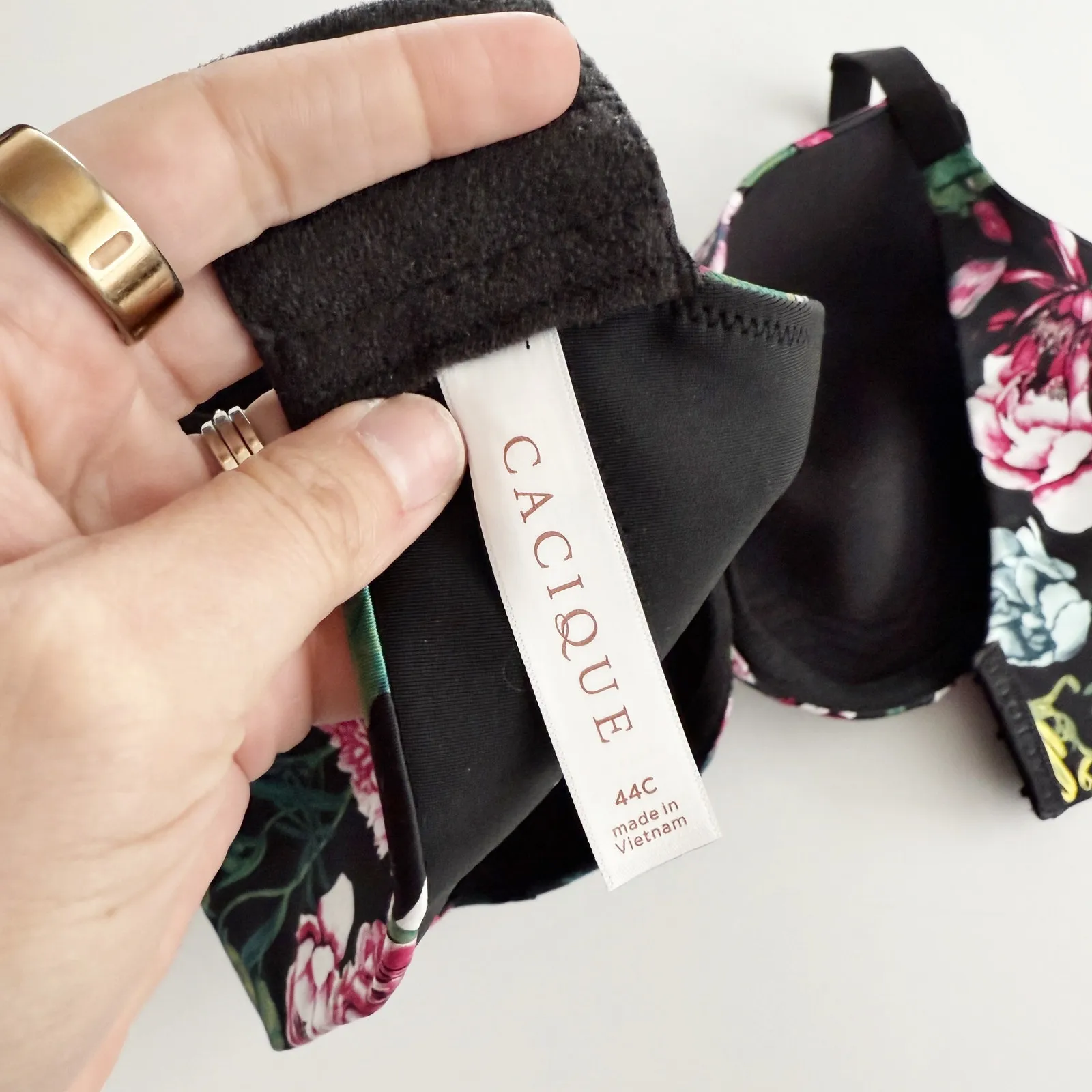 [Cacique] Floral Back Smoother Lightly Lined Full Coverage Underwire Bra Sz 44C - Image 8