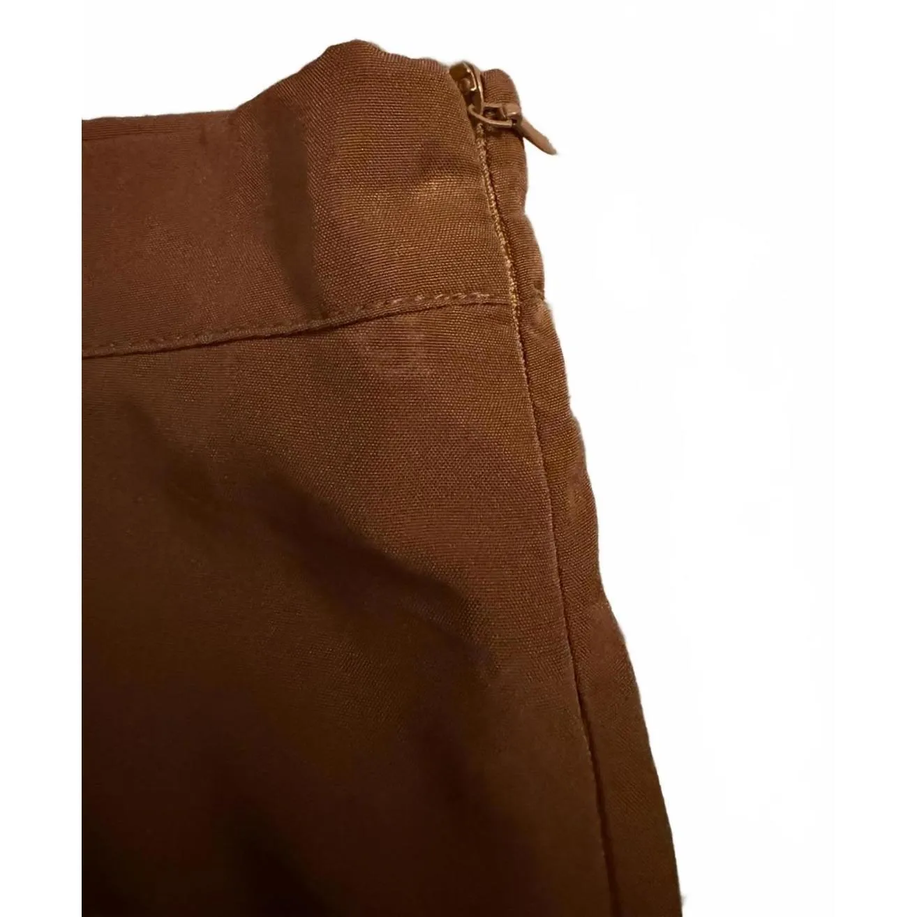 NEW Daisy Street by Pacsun Skirt Medium Brown Mini Floral Embroidery Polyester - Image 3