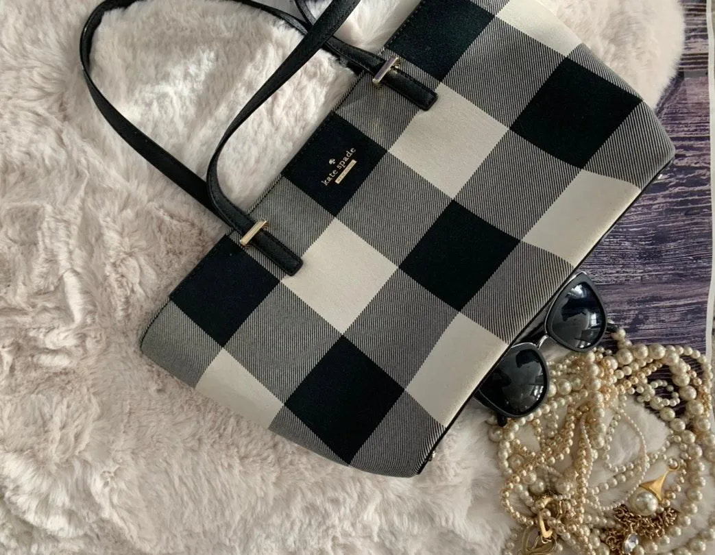 Kate Spade Plaid Purse - Image 6