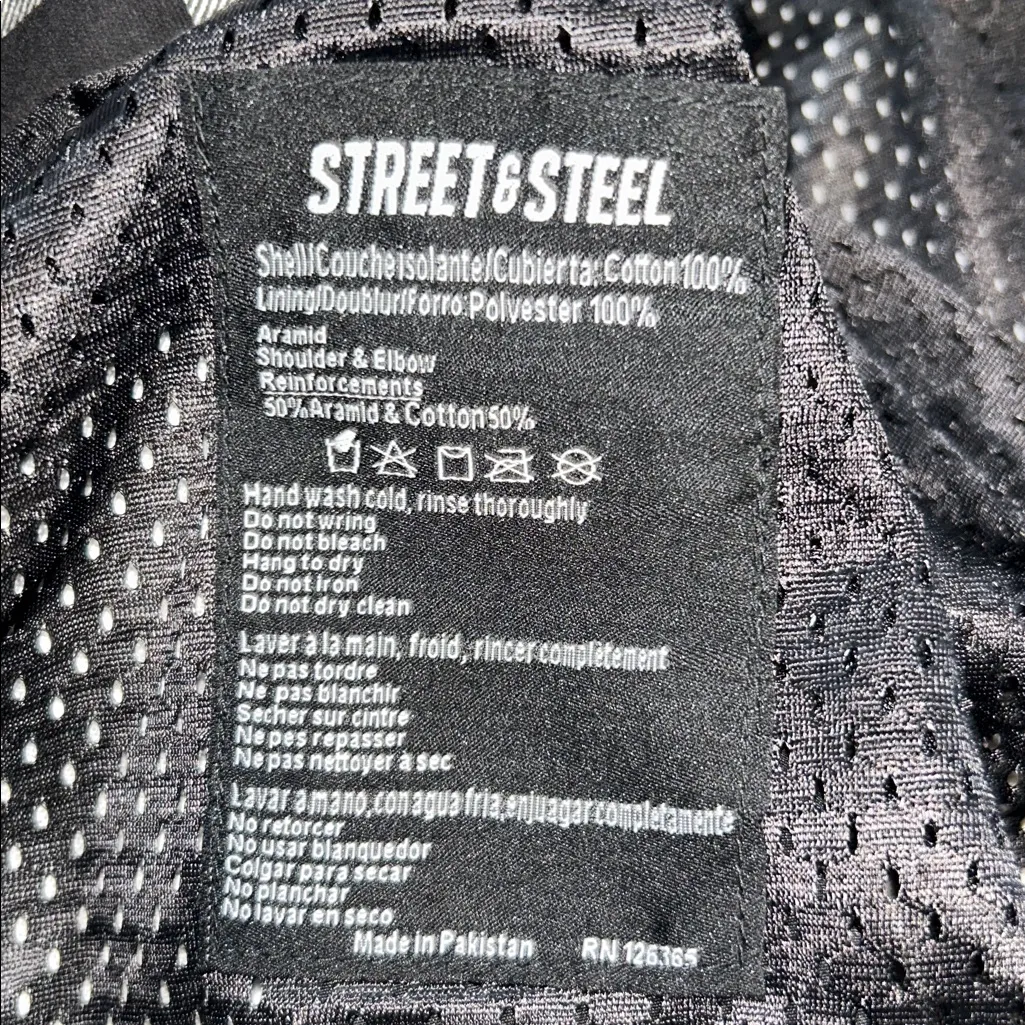 Street & Steel Mission Moto Women's Riding Shirt Size Large Black - Image 7