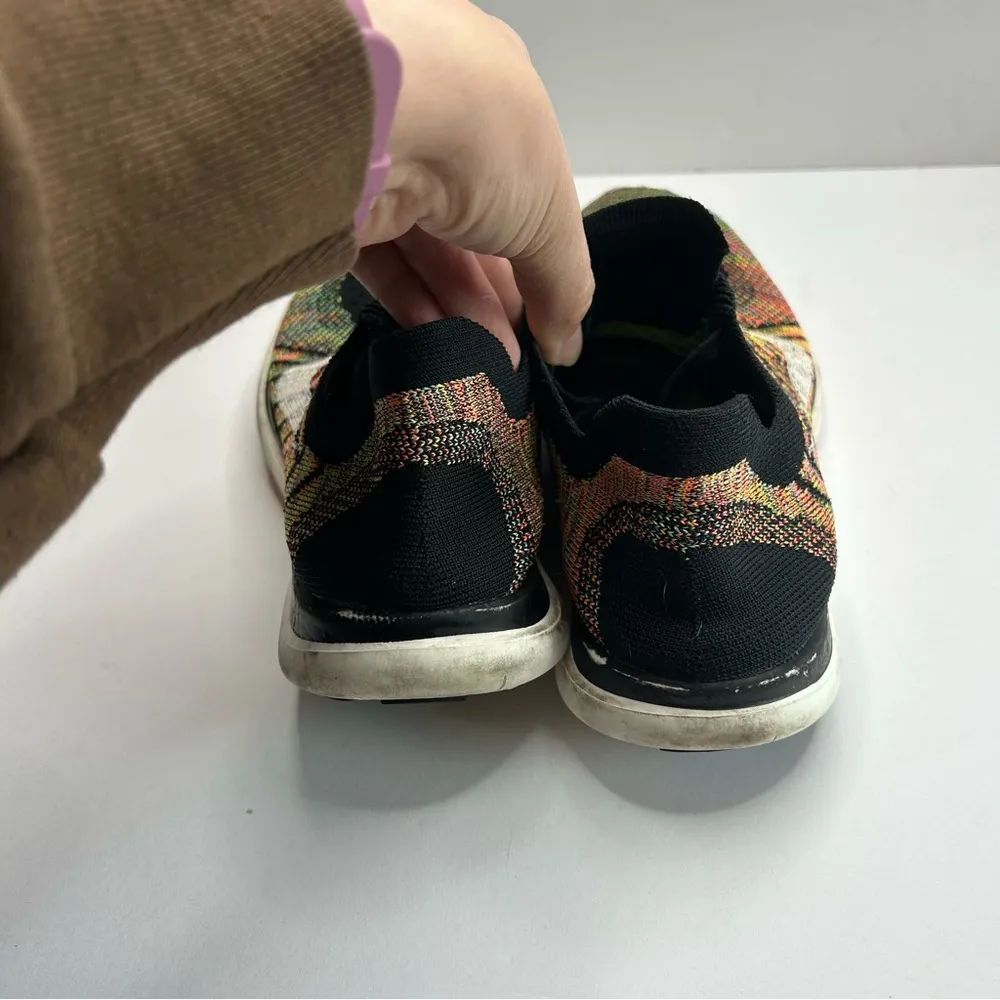Nike free 4.0 Multicolor Flyknit athletic shoes Sneakers women’s 7.5 - Image 8