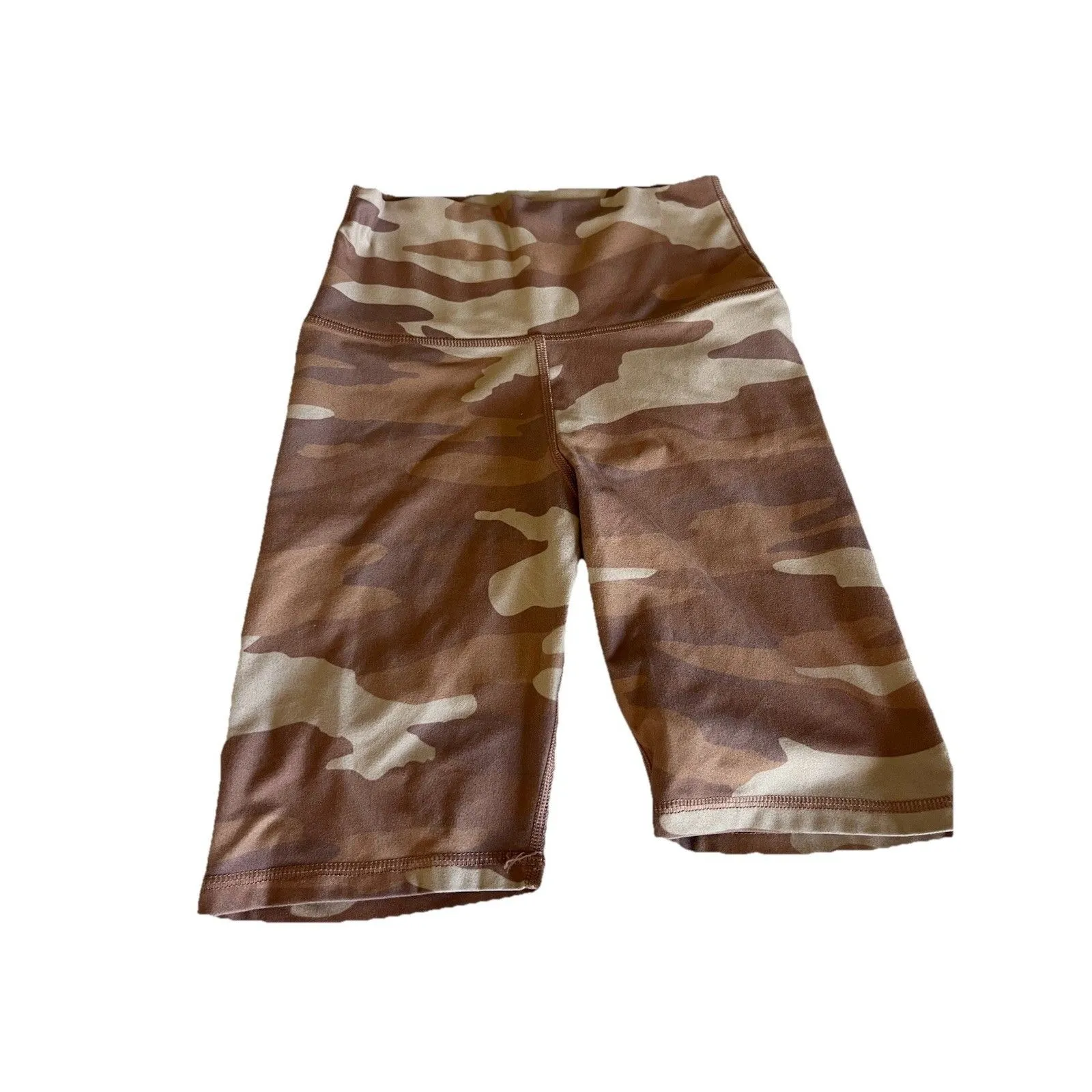 Aerie Biker Shorts Size Small Tan Camo Lounge Workout - Image 3