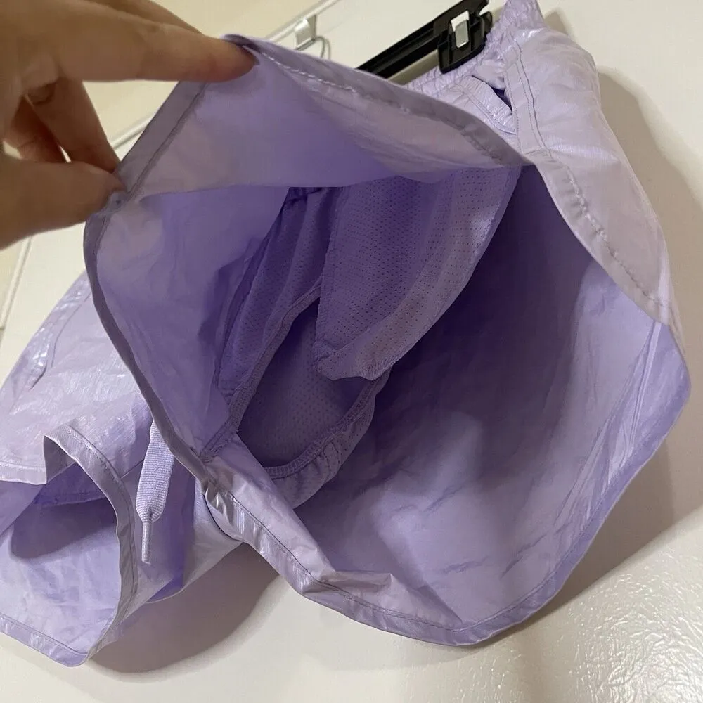 NWOT Zyia Activewear Lilac Shine Summer Lined Running Bomber Shorts size M - Image 2