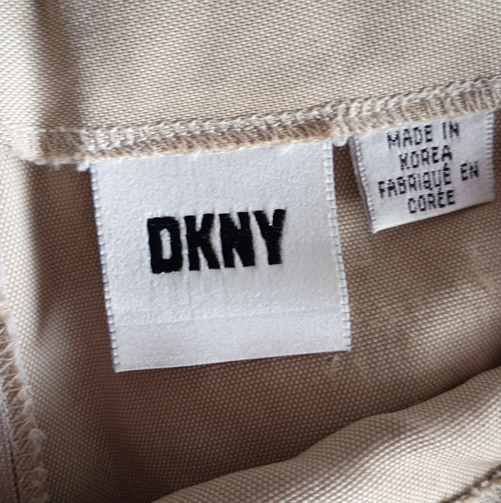 DKNY Beige‎ Pencil Skirt Size 8 Classic Career Workwear Neutral Minimalist - Image 5