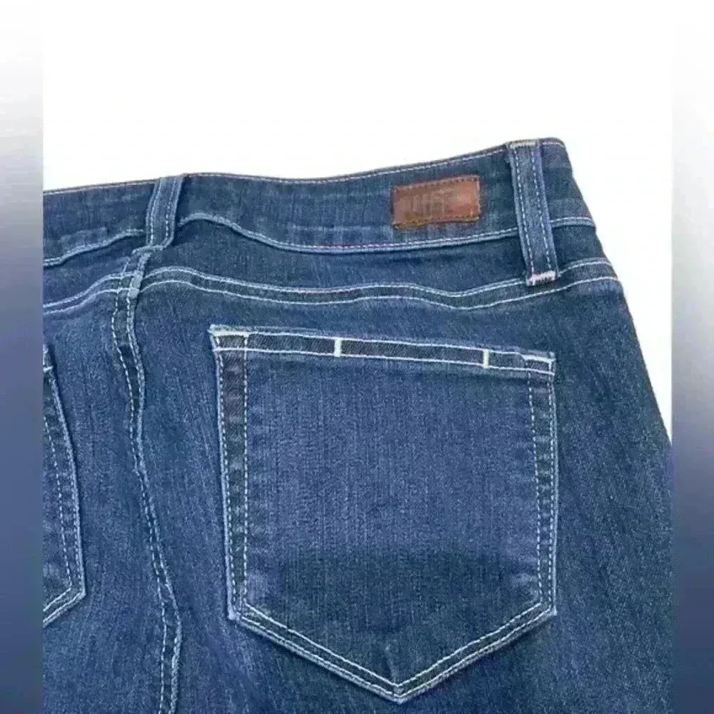 Paige Verdugo Ankle Jeans Womens Darton Distressed Raw‎ Hem Blue Size 26 - Image 8