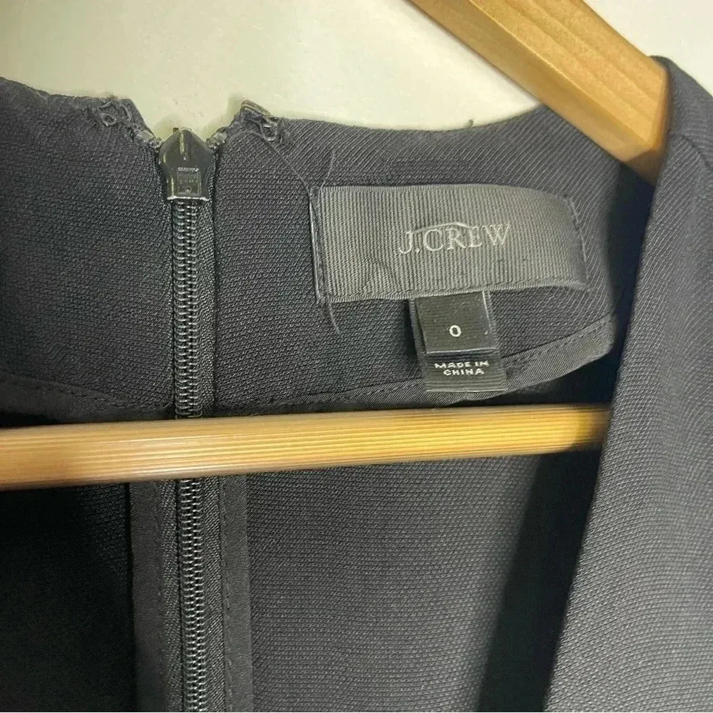 J.Crew Drapey Oxford Black Jumpsuit Size 0 - Image 5