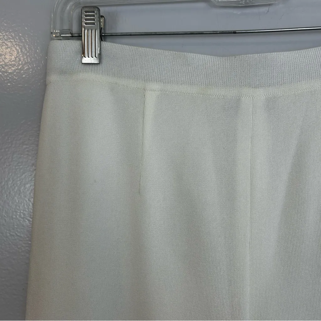 NWT Misook Classic White Pull On Wrinkle Free Acrylic Pants Size Small Petite - Image 4