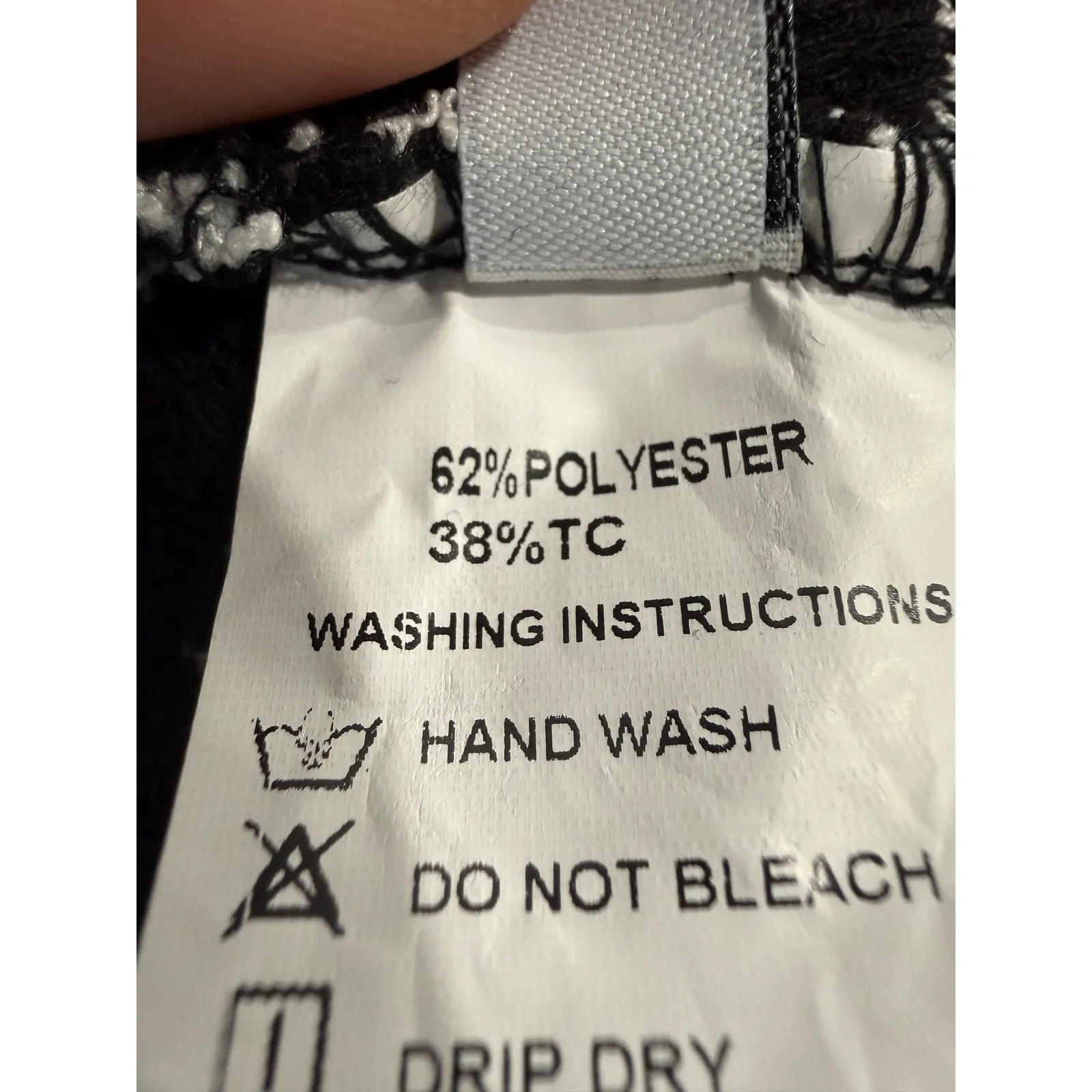 Black White Stripe Flare Leg Pants High Waist Textured Knit Size M Size M - Image 5