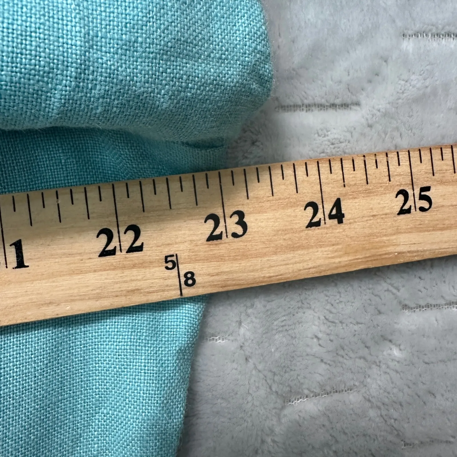 Eileen Fisher Womens Linen 3‎ Button Jacket XL Aqua Blue Lightweight Boxy Blazer - Image 6