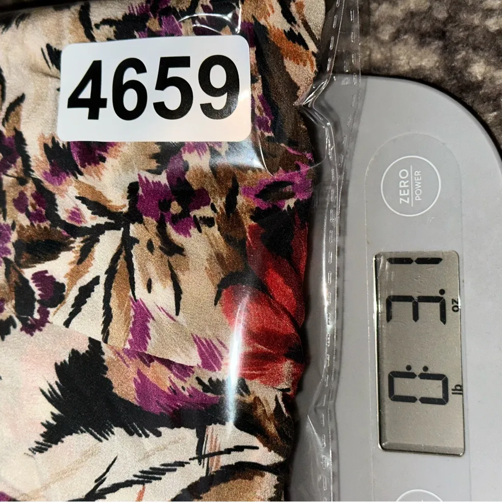 Kobi Halperin Women’s Size M Ivory Floral Multi Lola Silk Button Up Shirt Red Size M - Image 9