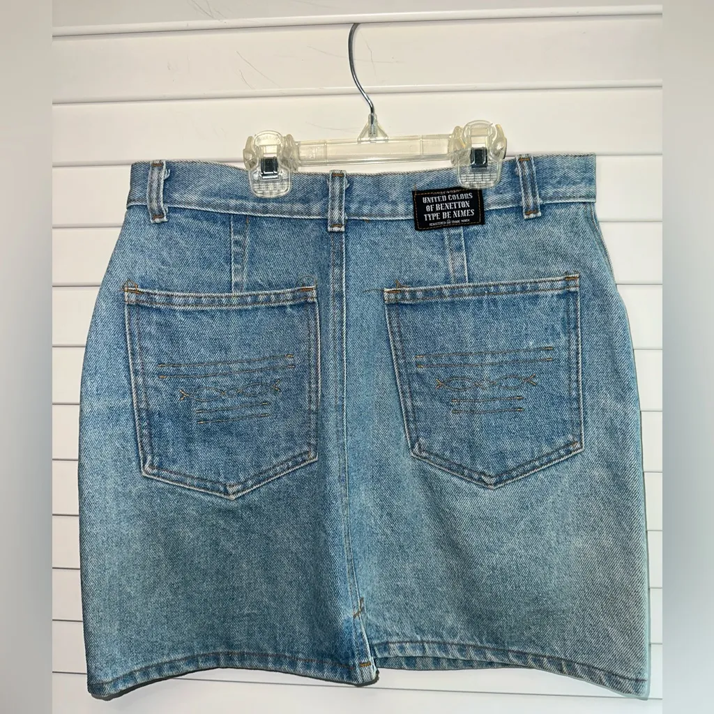 Denim Blue Women's Skirt - Image 3