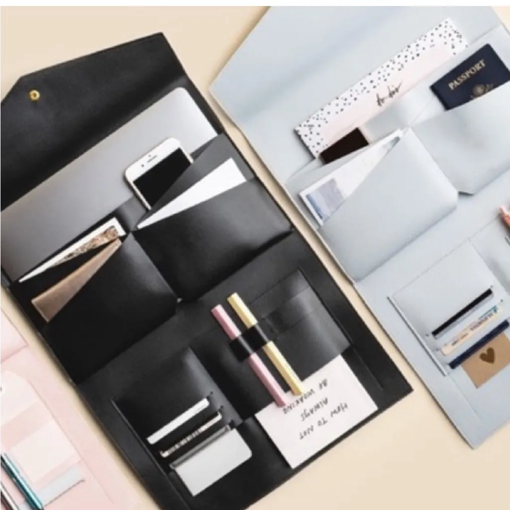 New Glass Ladder & Co The Megan‎ Portfolio Clutch in Gray - Image 3