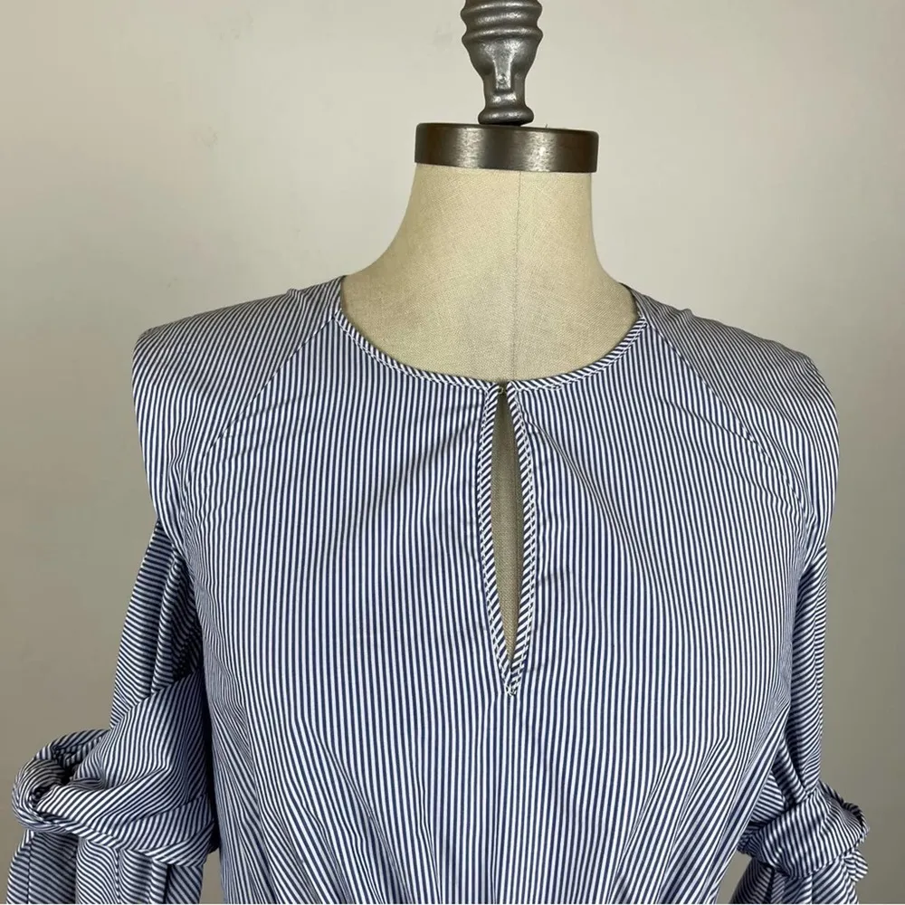 3.1 Phillip Lim Stripe Cold Shoulder Blouse - Image 3