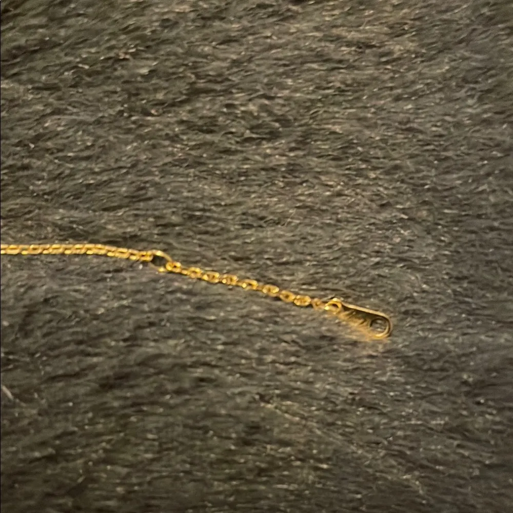 None Gold Textured Geometric Bracelet with Decorative Elements - Image 4