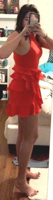 Revolve Red Open back dress - Image 3