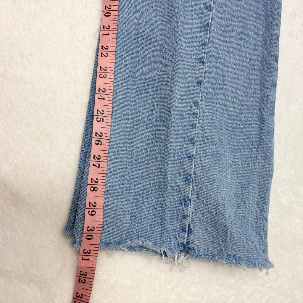 Abercrombie & Fitch High Rise The 90s Light Blue Jeans Curve love Size 27 /4R - Image 11