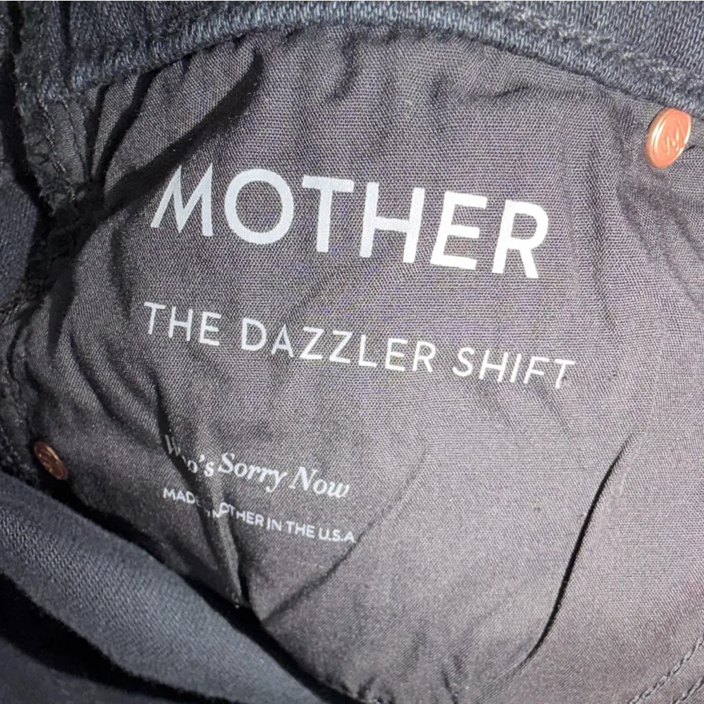 Mother Superior The Dazzler Shift Who's Sorry Now Faded Black High Waist Size 25 - Image 6