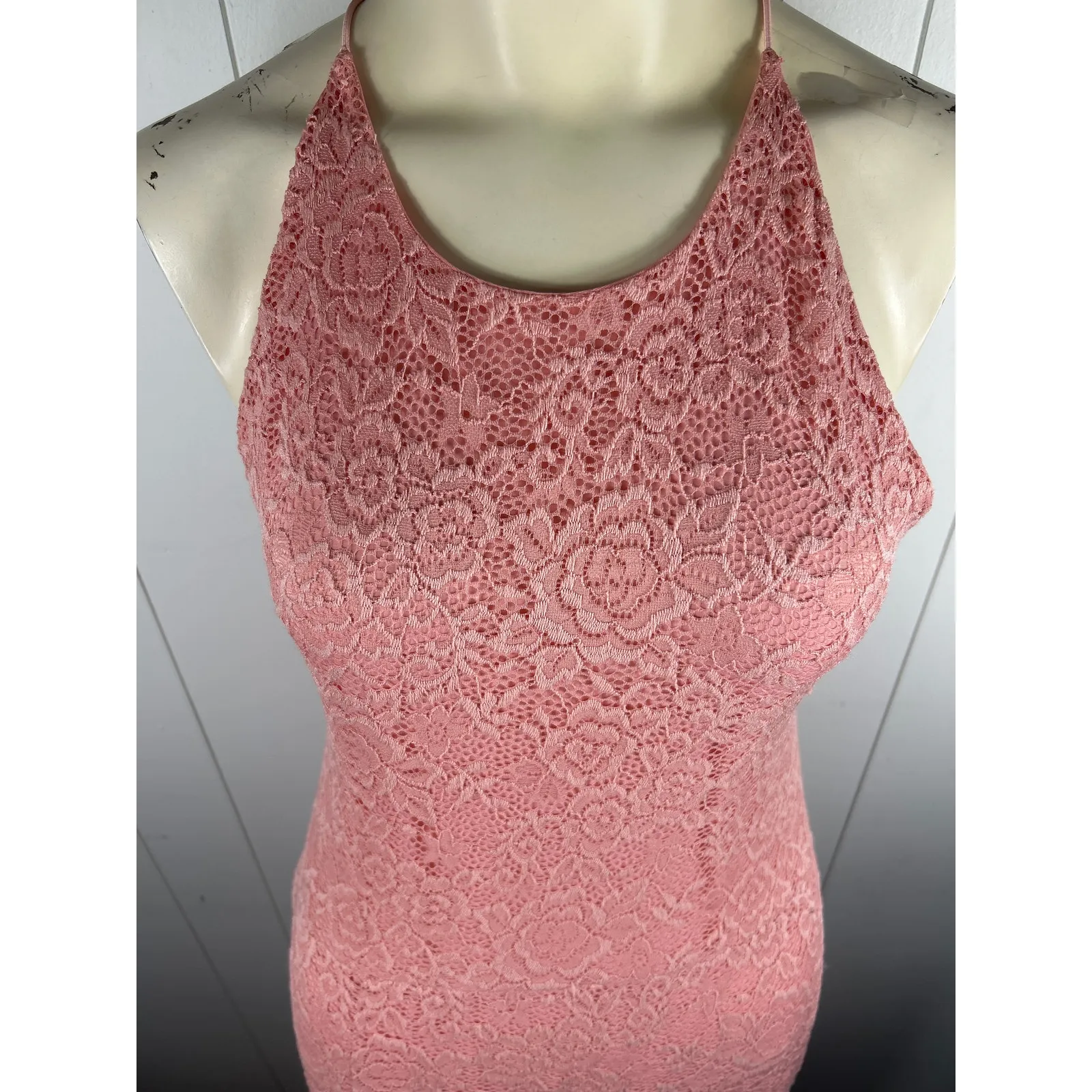 Love by Design Vesta Stretch Lace Maxi Dress In Mary's Rose Size XL - Image 4