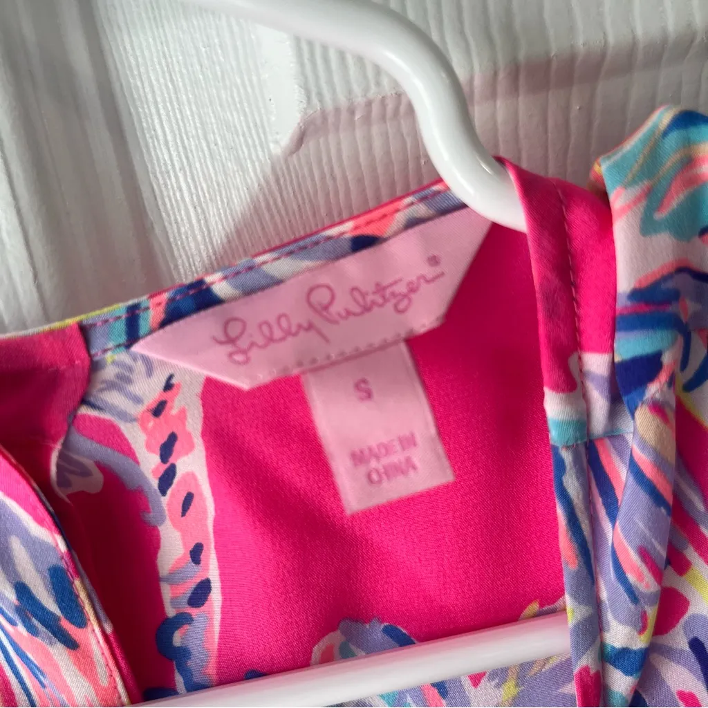 Lilly Pulitzer lona Silk Shell Top size Small - Image 5