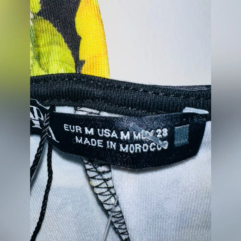 NWT ZARA Floral Bodysuit - Medium - Image 3