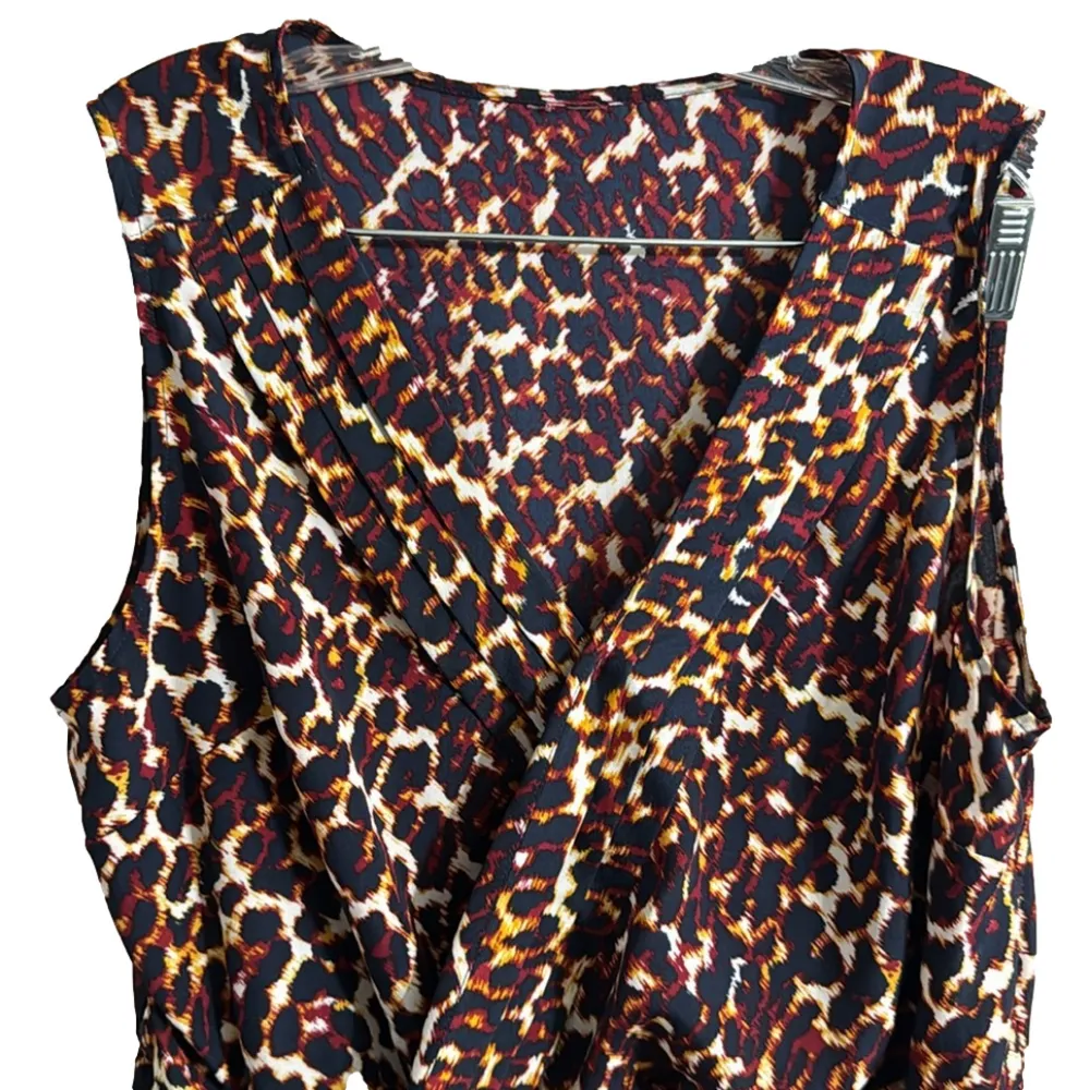 Merona Sleeveless Animal Print Wrap-style Blouse - Image 2