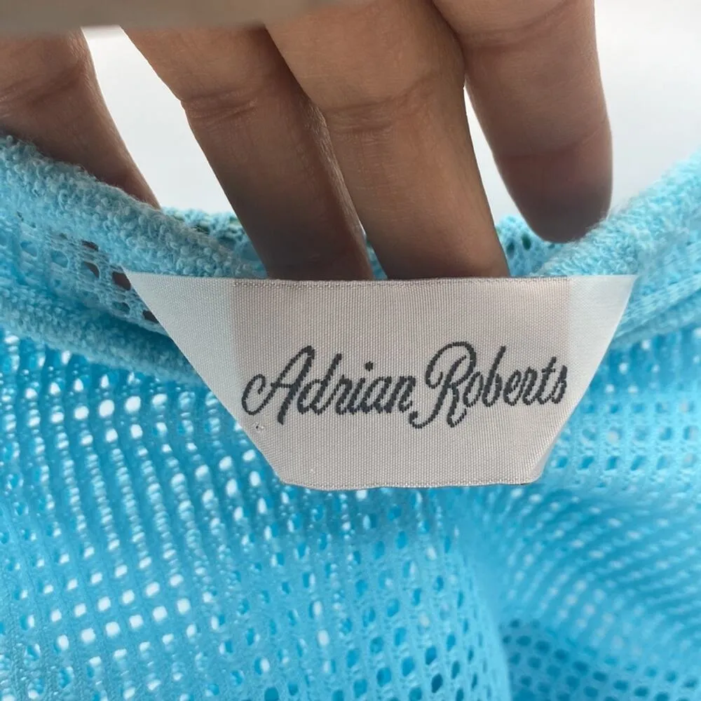 Vintage Terry cloth Swim Coverup house Dress Adrian Roberts 80s 90s oversized Size M - Image 7