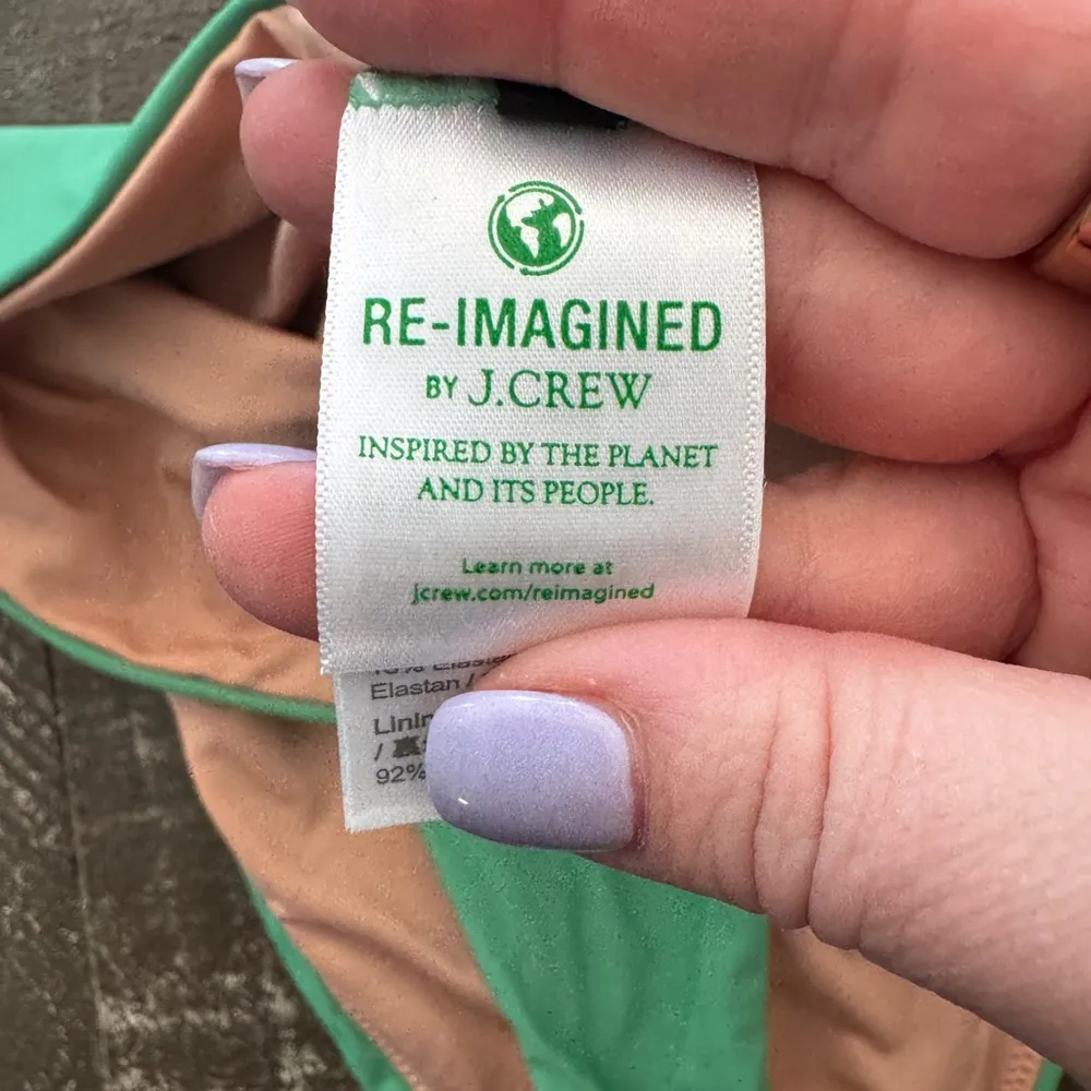 J.CREW RE-IMAGINED NWT‎ Kelly Green High-Waisted Bikini Bottom Size S - Image 5