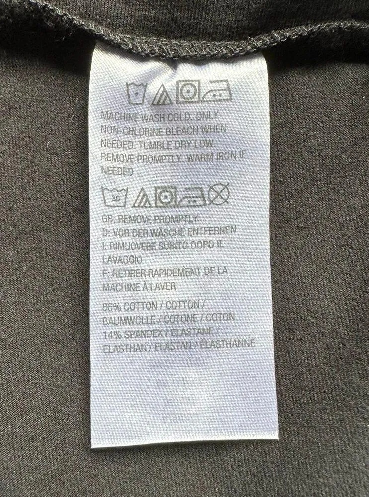 🔃Women With Control Black Straight Leg Knit Cropped Capri Pants Size M - Image 6