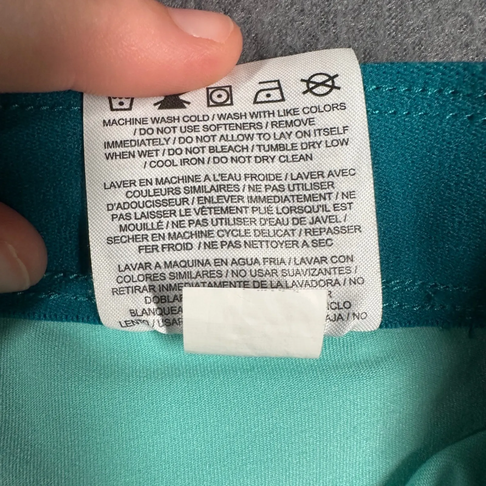 Nike Training Shorts Womens Small Teal Dri-Fit Athletic 2 in 1 Flex AH8478 467 - Image 8