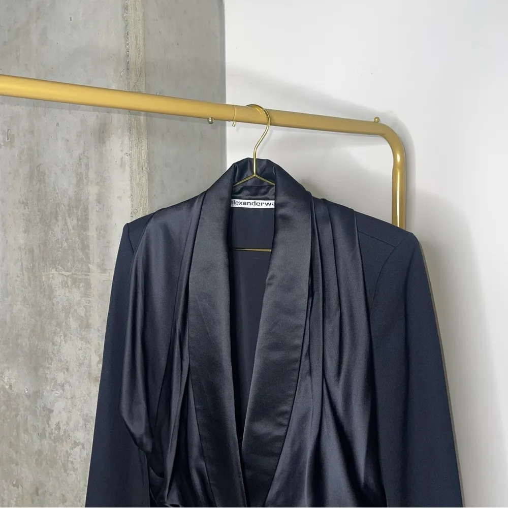 Alexander Wang Blazer Hybrid Bodysuit in Black - Image 7