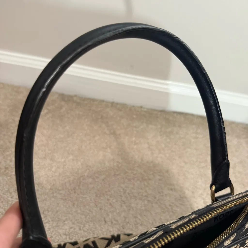 Michael Kors Veronica Monogram Canvas & Leather Dome Satchel - Image 3