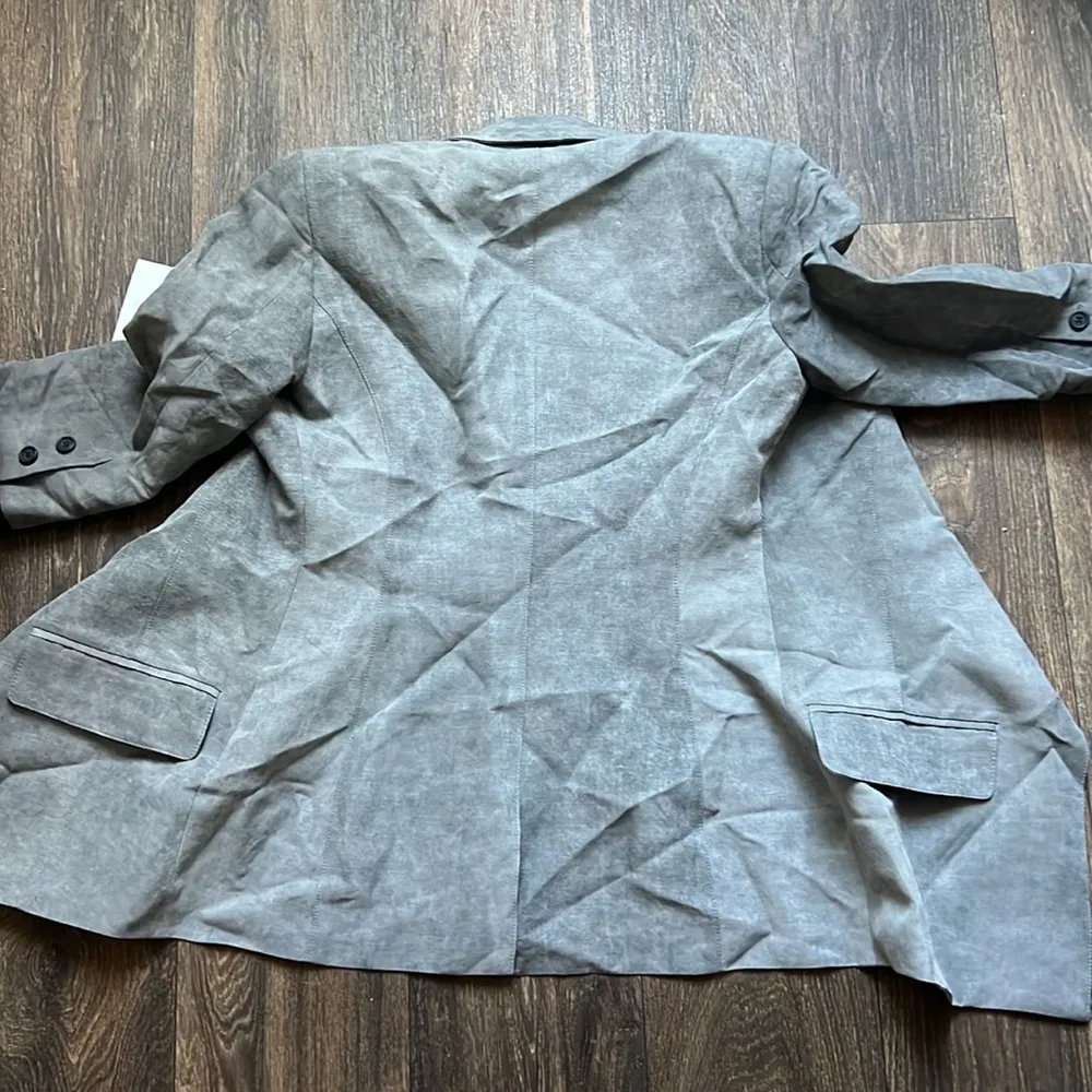 Smythe 3/4 Sleeve Blazer in Slate Size 2 - Image 7