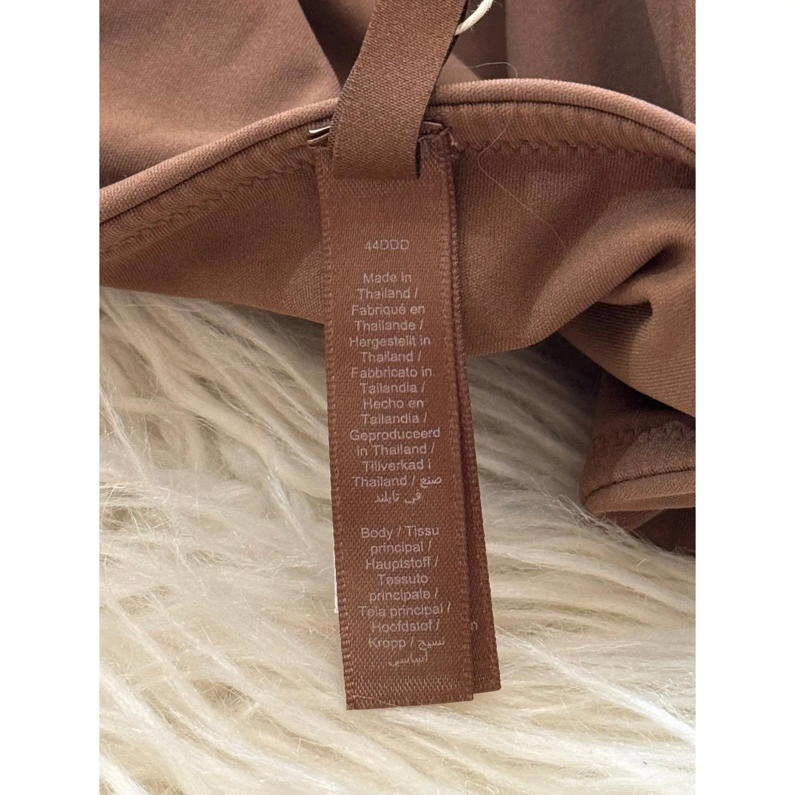 Skims Fits Everybody Back Smoothing Full Coverage Bra Jasper Size 44DDD - Image 9