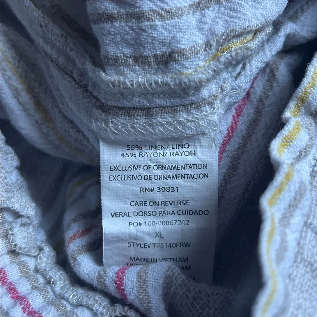 Jolt Multicolor Striped Linen Pants - Image 7