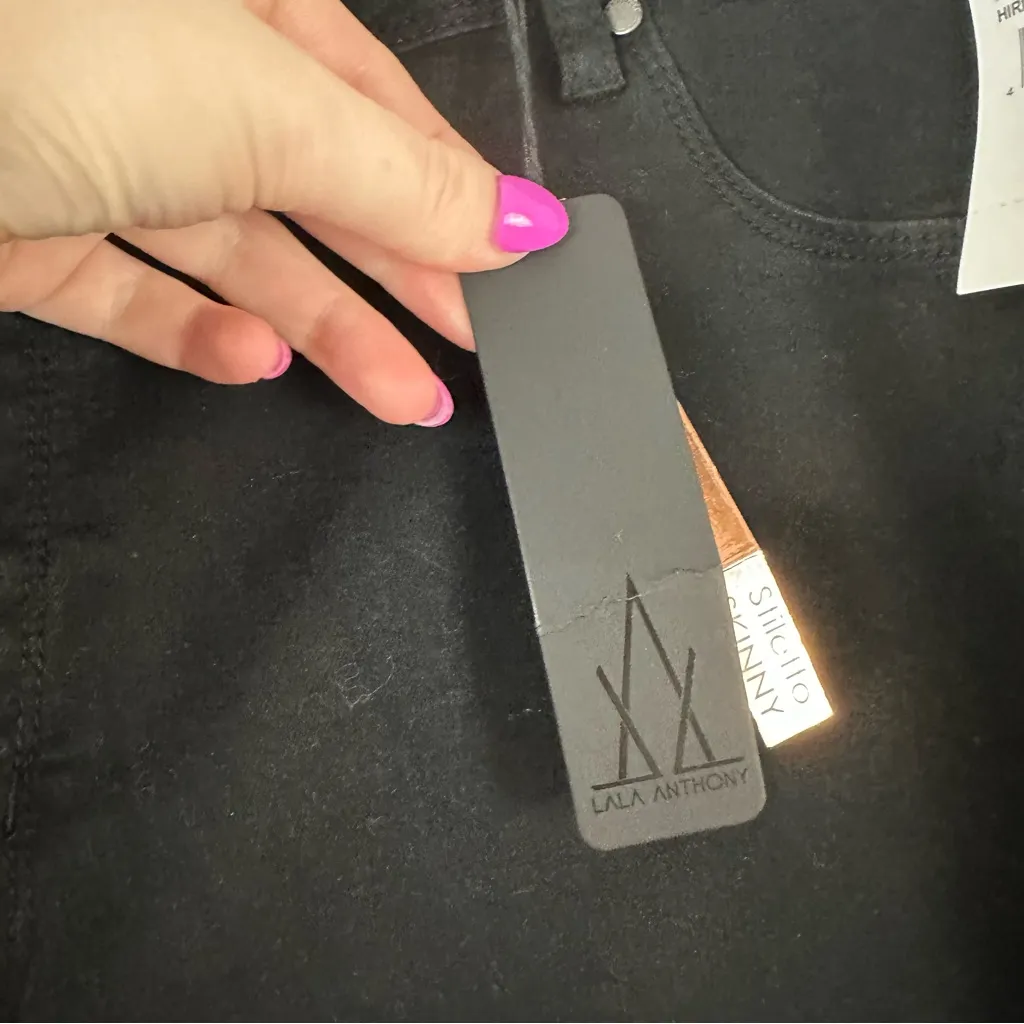 Lala Anthony by Ashley Stewart | Black Stiletto Skinny Jeans Size 18 NWT - Image 4