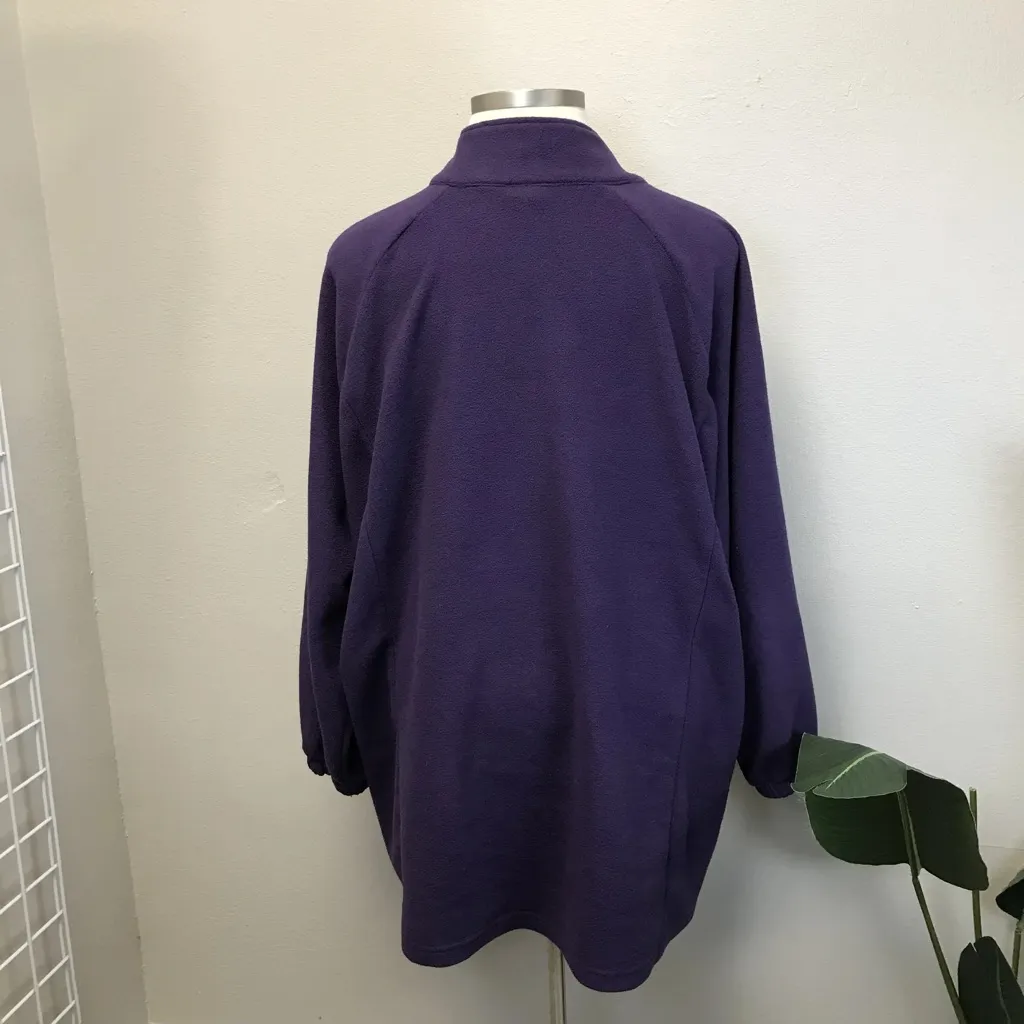 Avenue  Purple Fleece Zip Jacket - Size 30 - Image 2