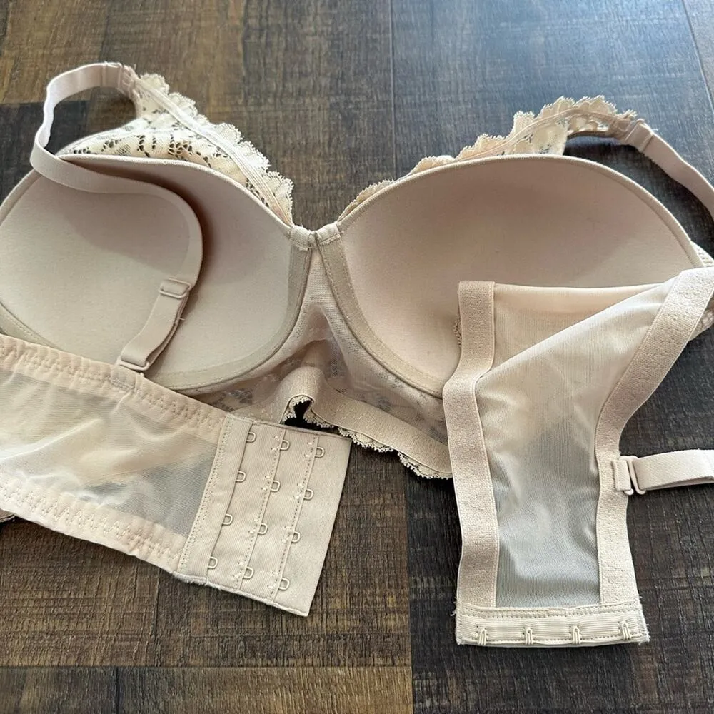 Maidenform Pure Comfort Lace & Mesh Longline Wireless Bralette Size 38B - Image 8