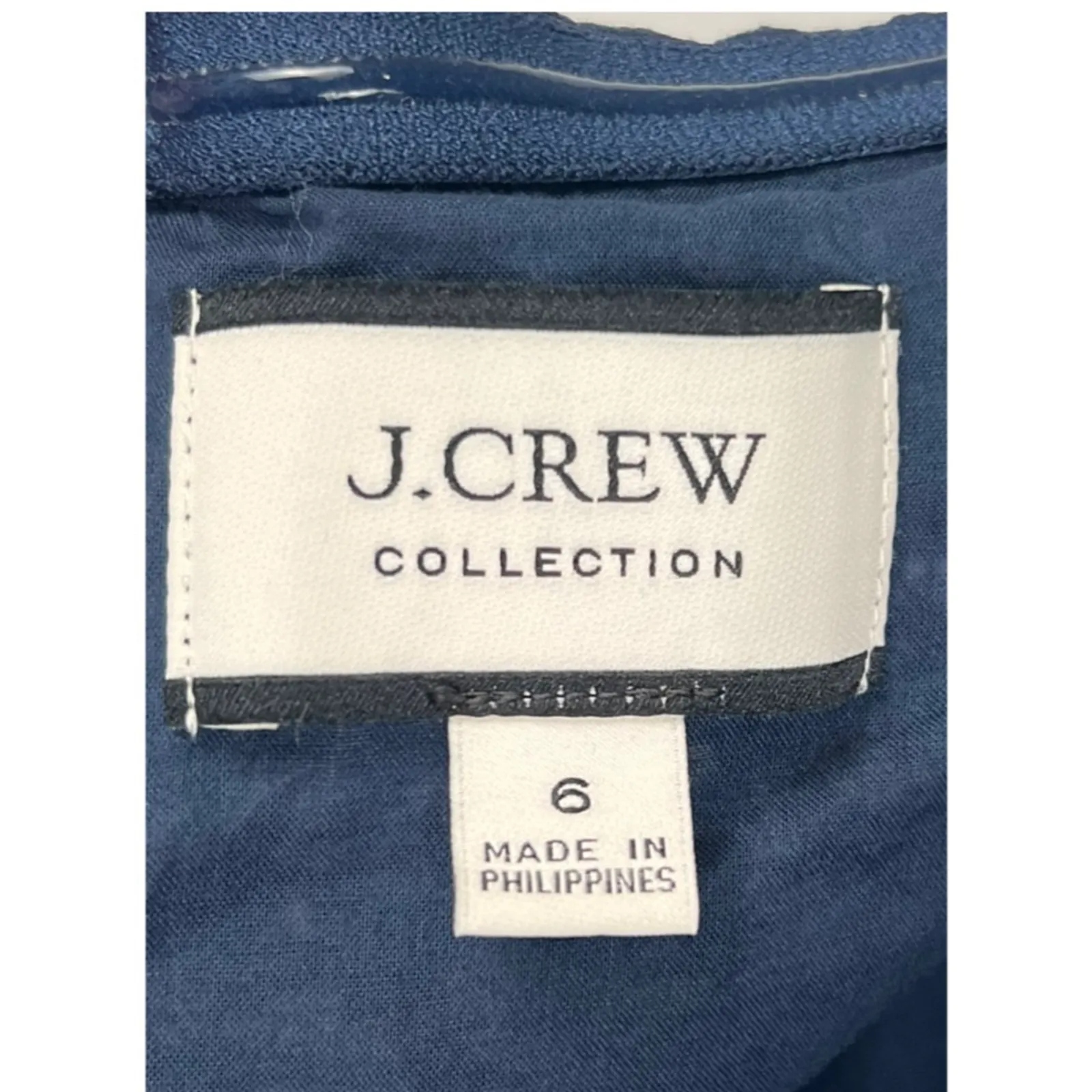 J.Crew Collection Blue Floral Halter Midi Dress size 6 Open Back Tie Neck - Image 4