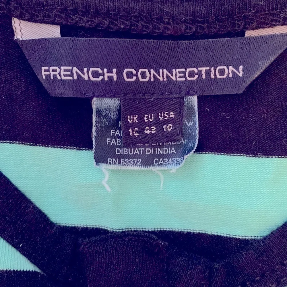 French Connection Cotton sleeveless stretch tee shirt dress.Size10. Fitted top. - Image 2