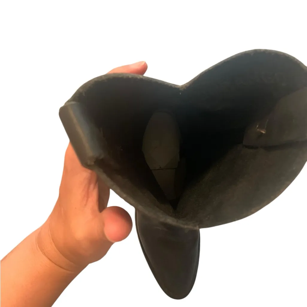 Durango Women’s Black Leather Pull On Cowboy Boots size 5 - Image 7