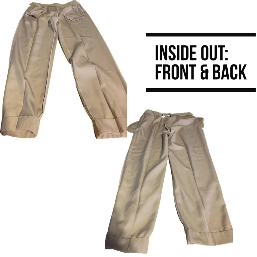 VINTAGE FEELIN' JAZZIE 1980'S DUSTY PURPLE HIGH WAIST STRAIGHT LEG TROUSERS (12) - Image 11