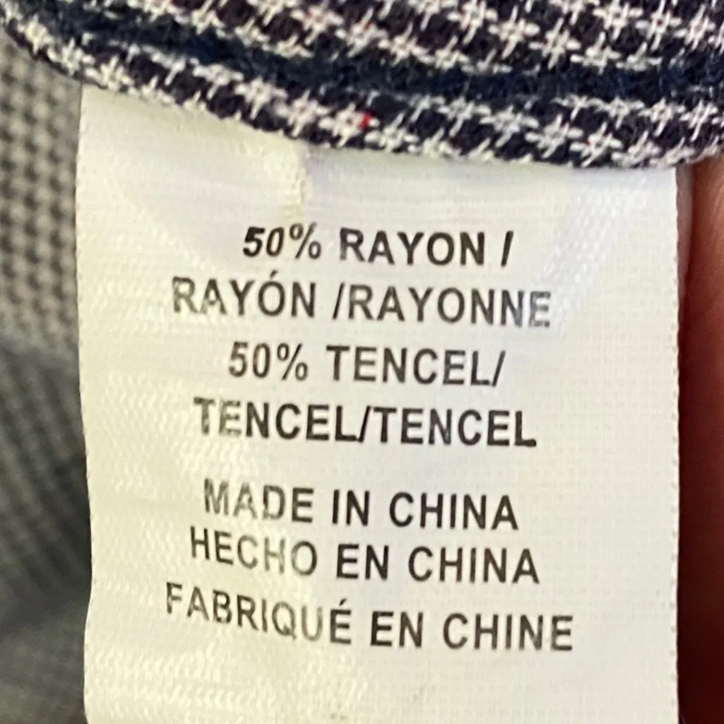 Rails HUNTER Red & Blue Plaid Button Down Shirt Size Extra small - Image 10