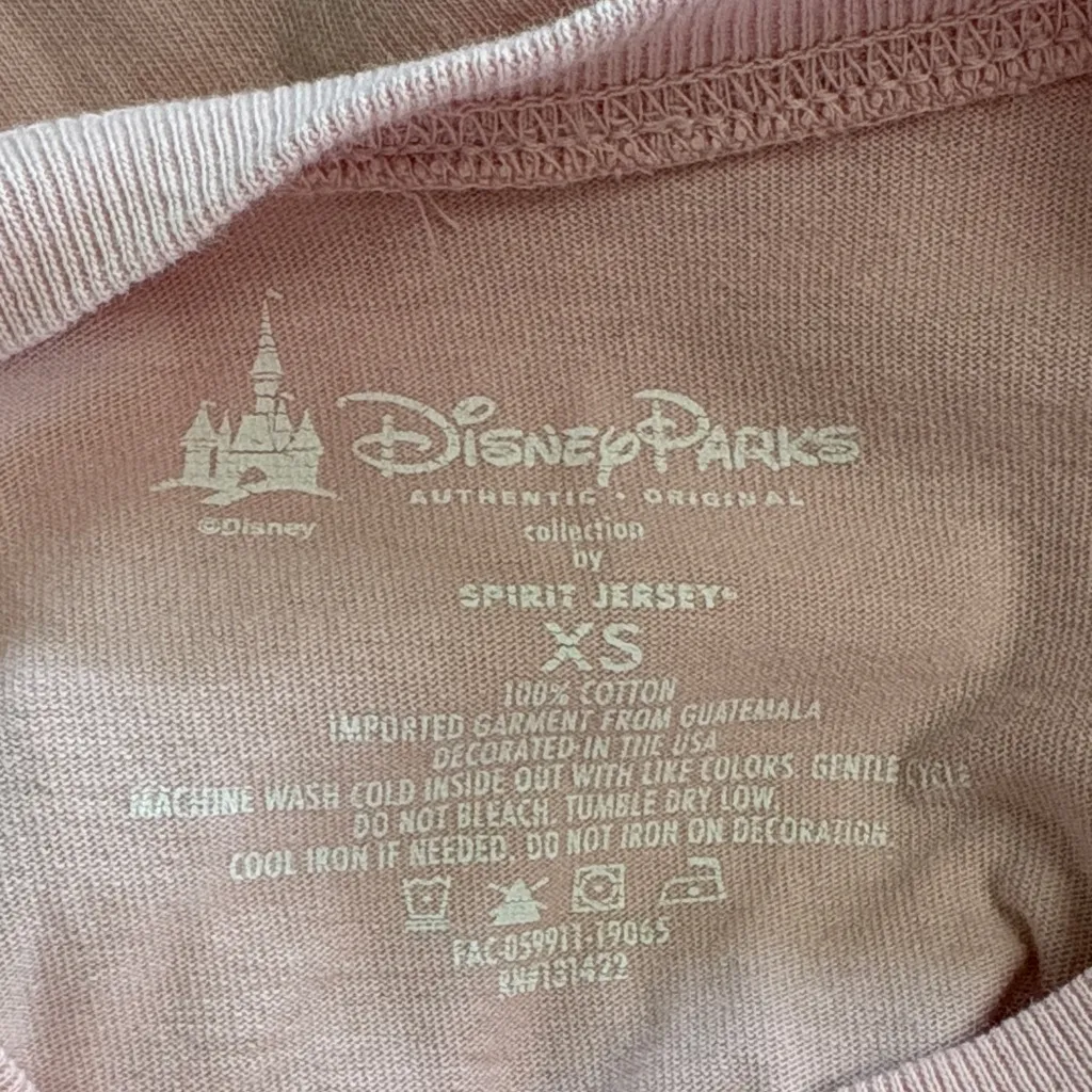 Disney Vacation Club Pink Long Sleeve Shirt Jersey Oversized XS - Image 5