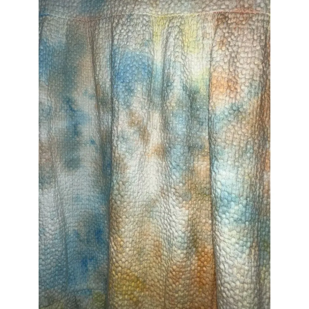 Anthropologie Current Air Tie Dye Ruffled Tunic Oversized Dress EUC Size L Multiple Size L - Image 5