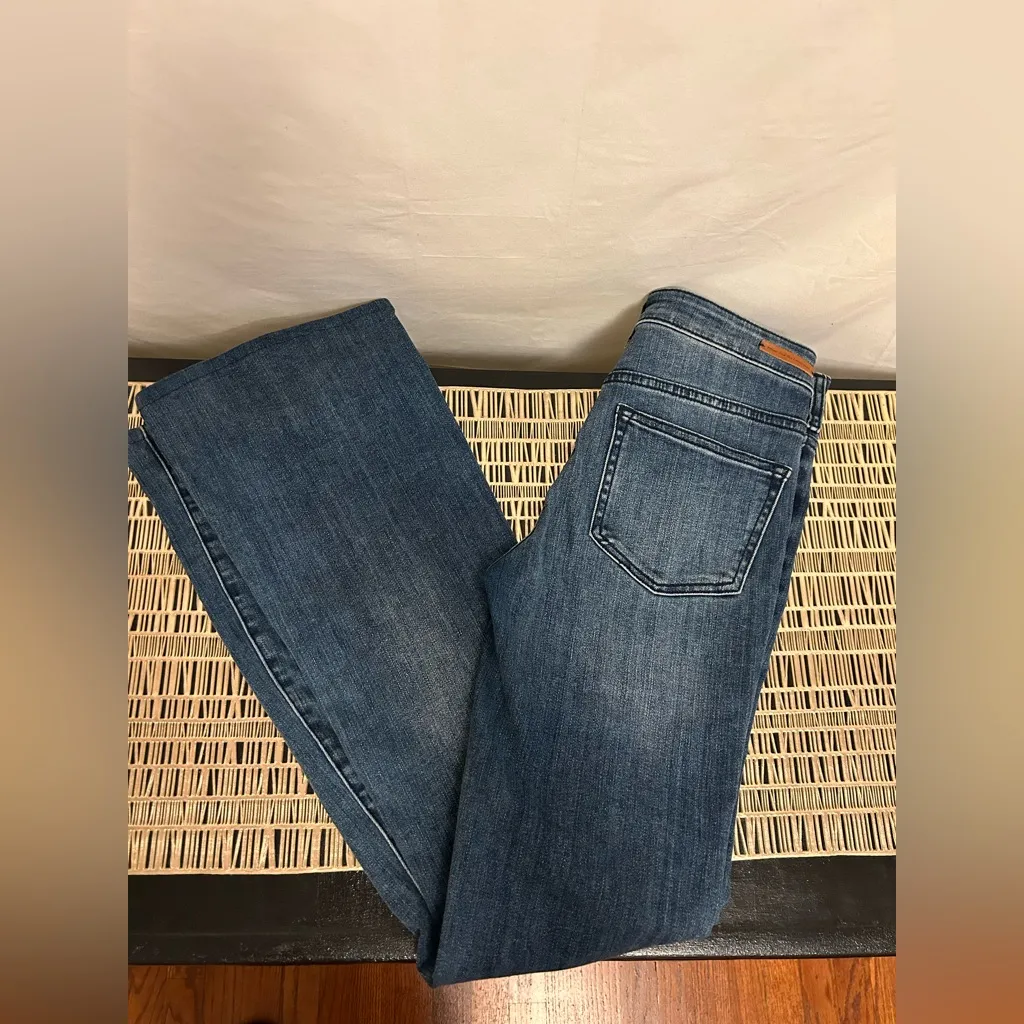 Anthropologie Pilcro High-Rise Bootcut Jeans Button Hem Size 25 - Image 6