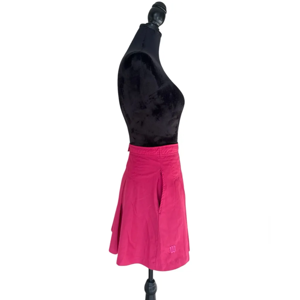 Wilson Women’s Pink Pleated Tennis Skirt - Image 3