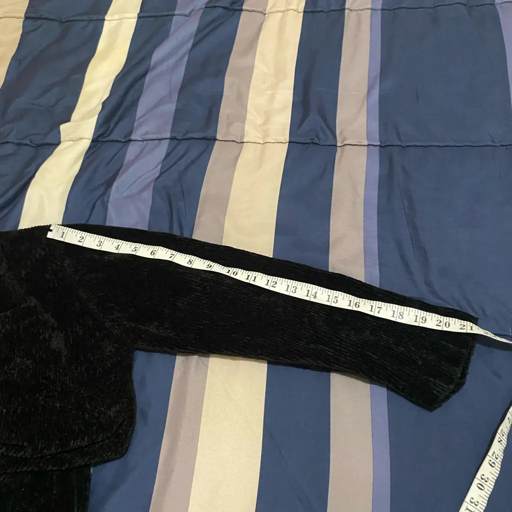 Tomfoolery Cozy Black Teddy Jacket Size M - Image 4